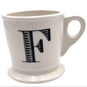 ANTHROPOLOGIE MONOGRAM Coffee mug F